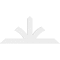 Ekena Millwork Richland Architectural Grade PVC Gable Bracket, 72"W x 33"H x 2"D x 6"F, 11/12 Pitch GBP072X33X0206RIC00 - alternate 4